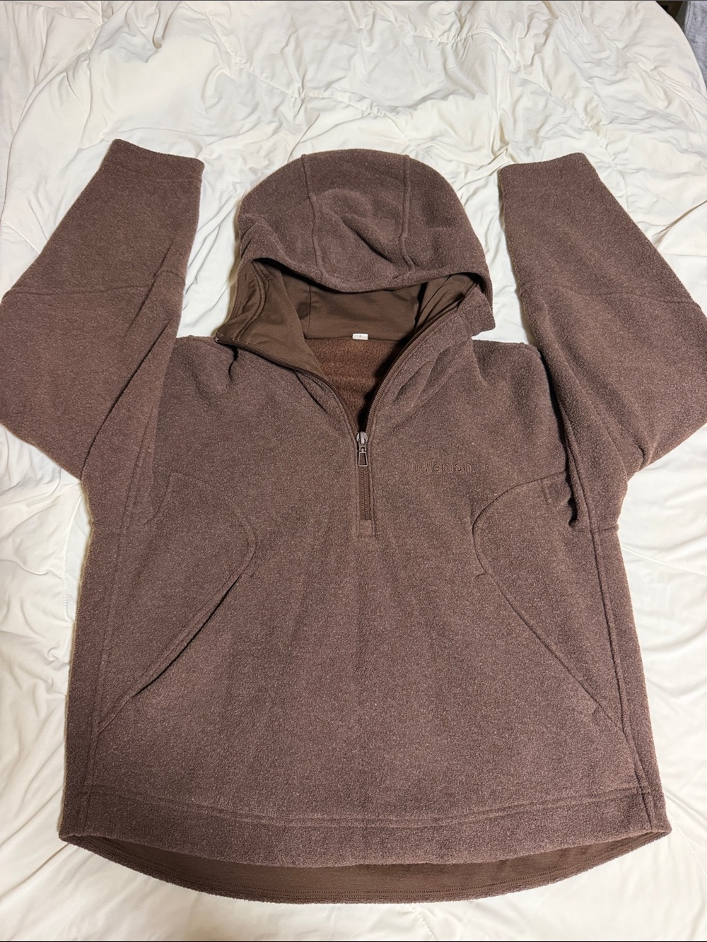 Lululemon half zip hoodie size 2 brown